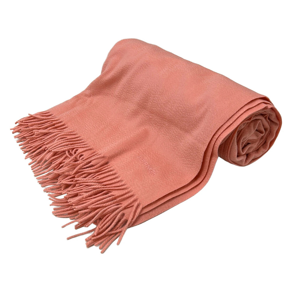 Hermes Pink Cashmere Scarf #360641H69B